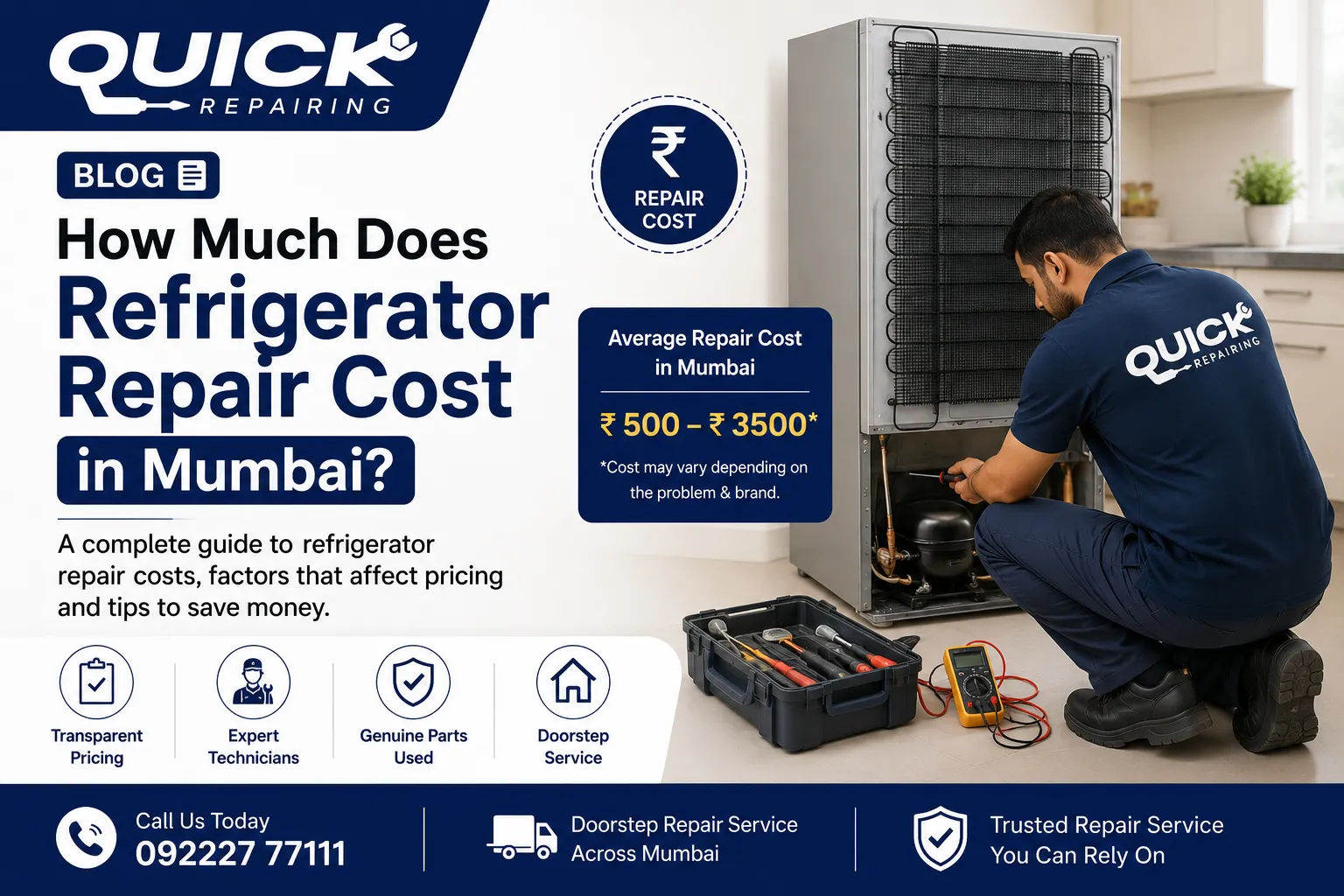 How Much Does Refrigerator Repair Cost in Mumbai?